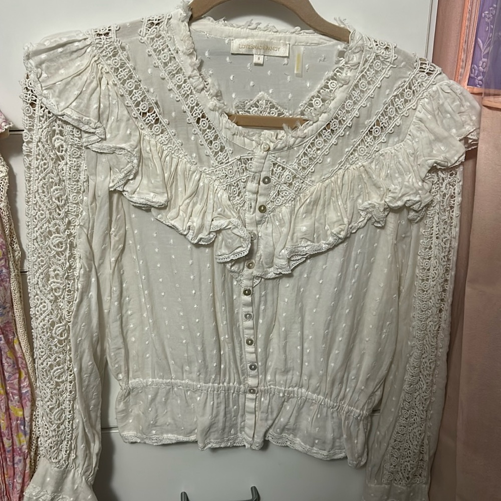 Loveshackfancy crème top